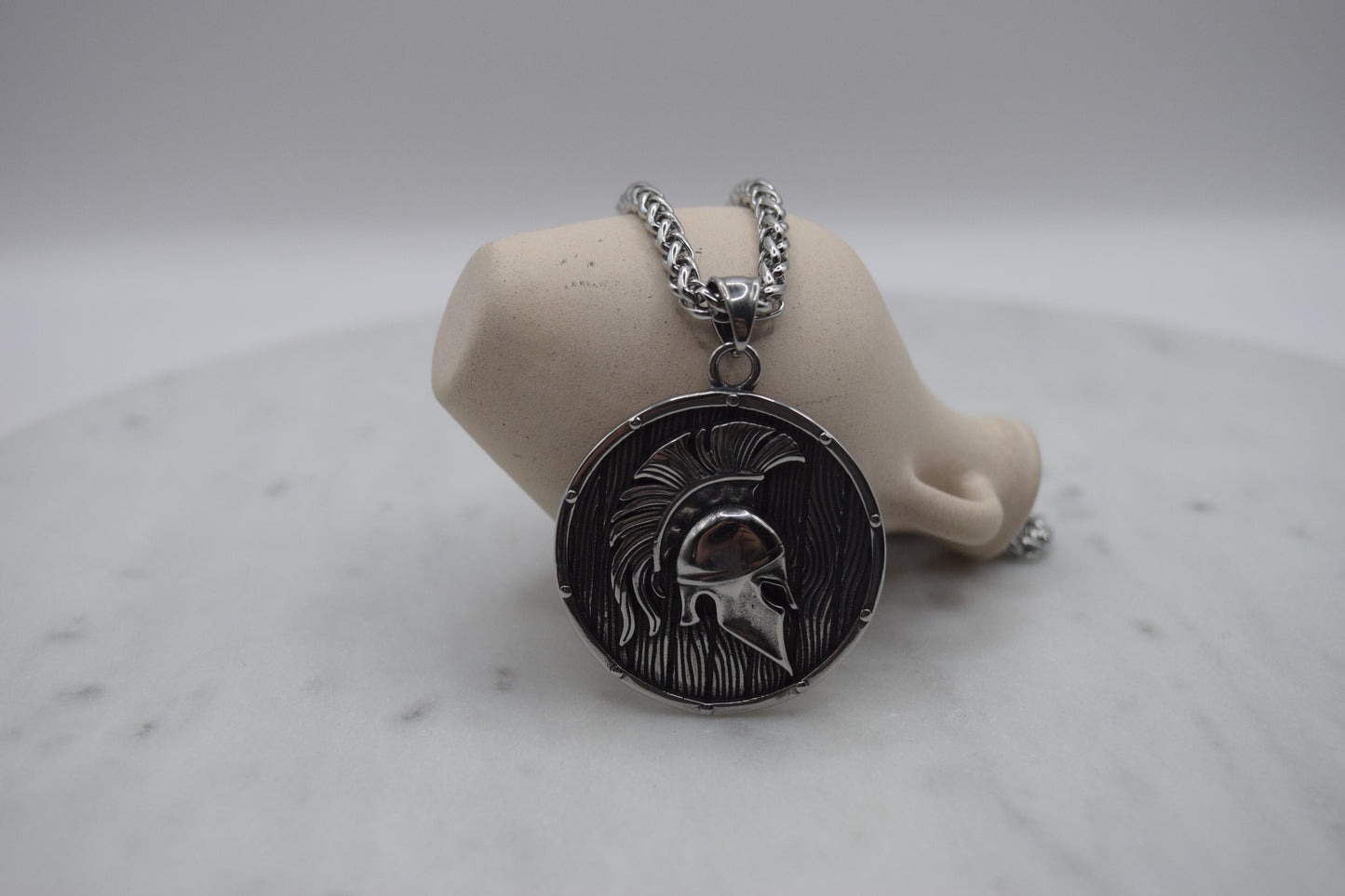 Spartan Helmet Silver